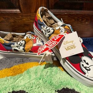 Vans Disney Mickey Sneakers - Red, Yellow, Black, White